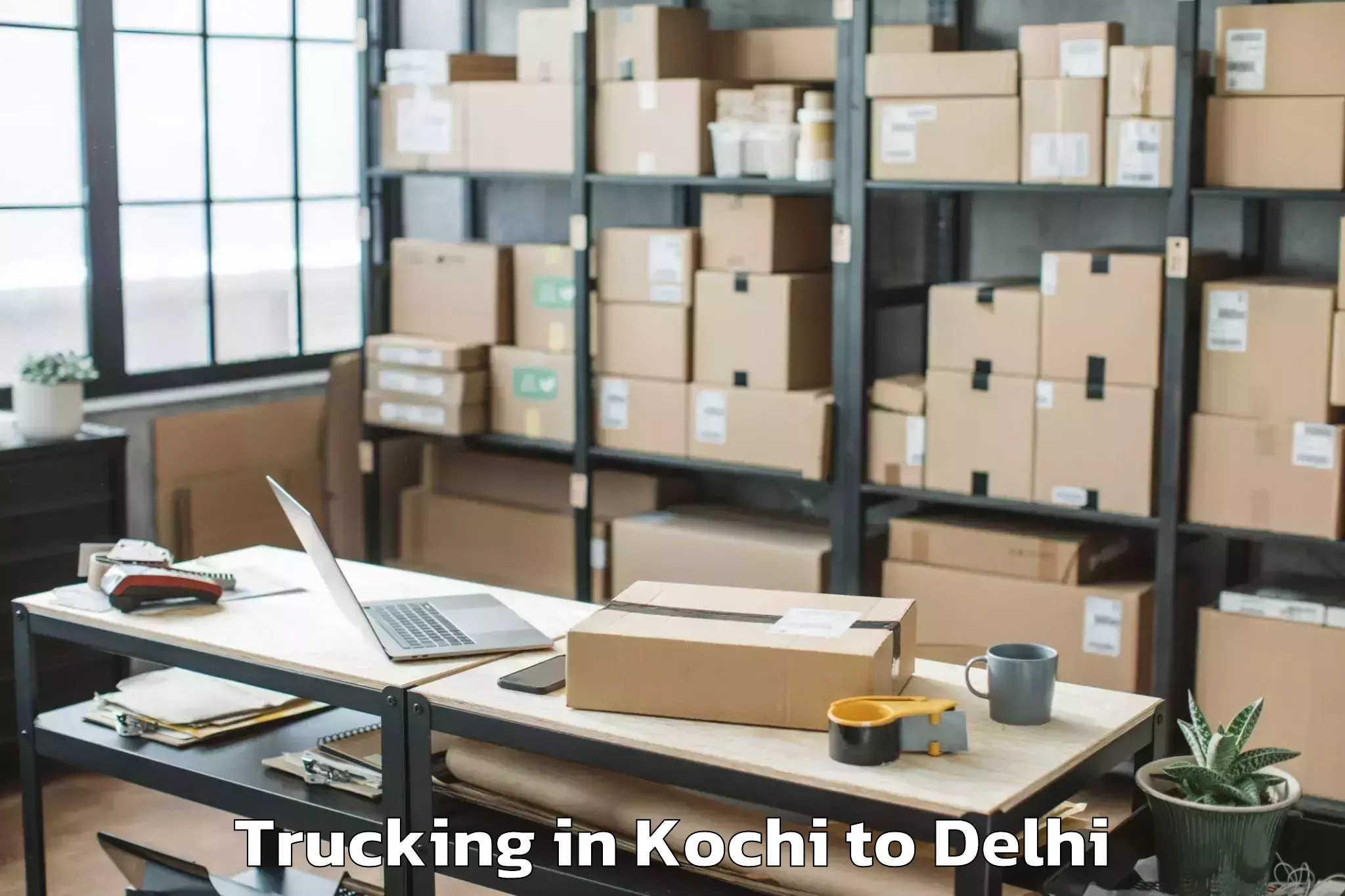 Book Kochi to Omaxe Connaught Place Trucking Online